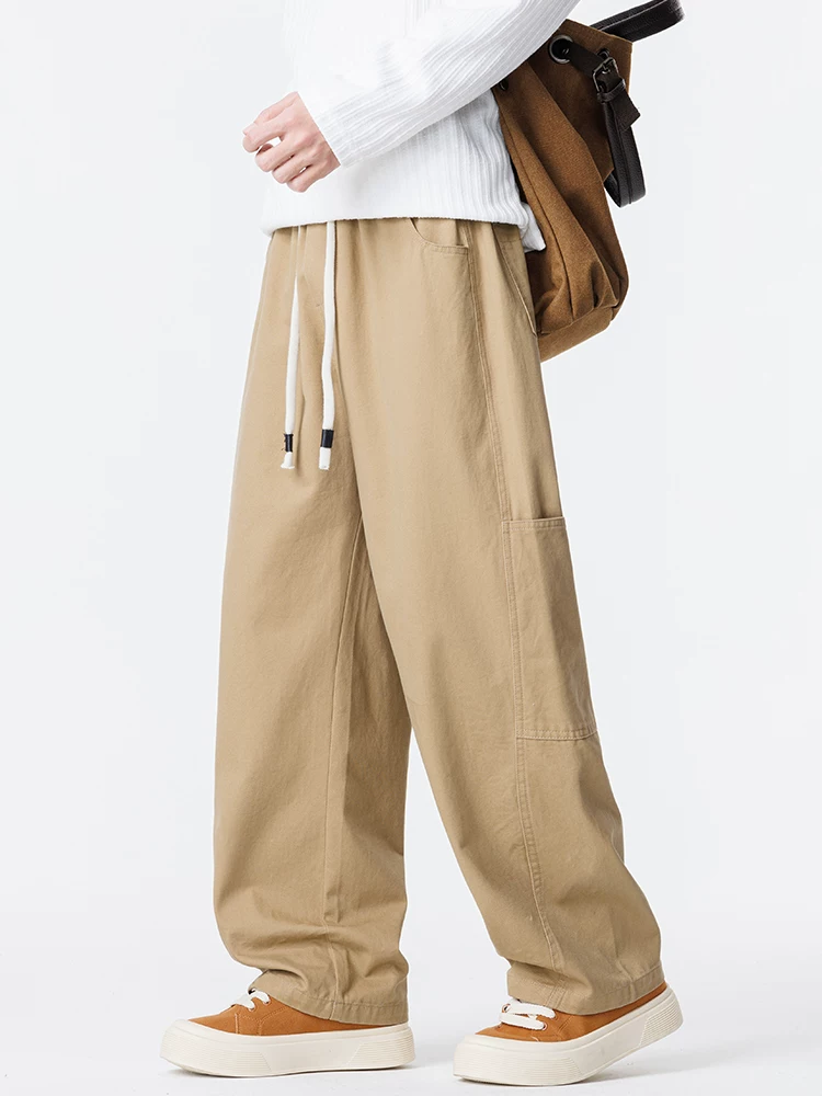 Quần dài nam Jeanswest 100% cotton nguyên chất, kiểu dáng công sở, chất liệu mềm mại, thích hợp cho mùa xuân thu, dáng suông rộng, cảm giác cao cấp.