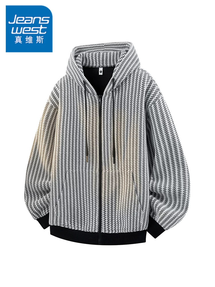 Áo hoodie nam Jeanswest khóa kéo, phong cách casual, xu hướng mới xuân thu 2026, chất liệu cao cấp, kiểu dáng rộng rãi.