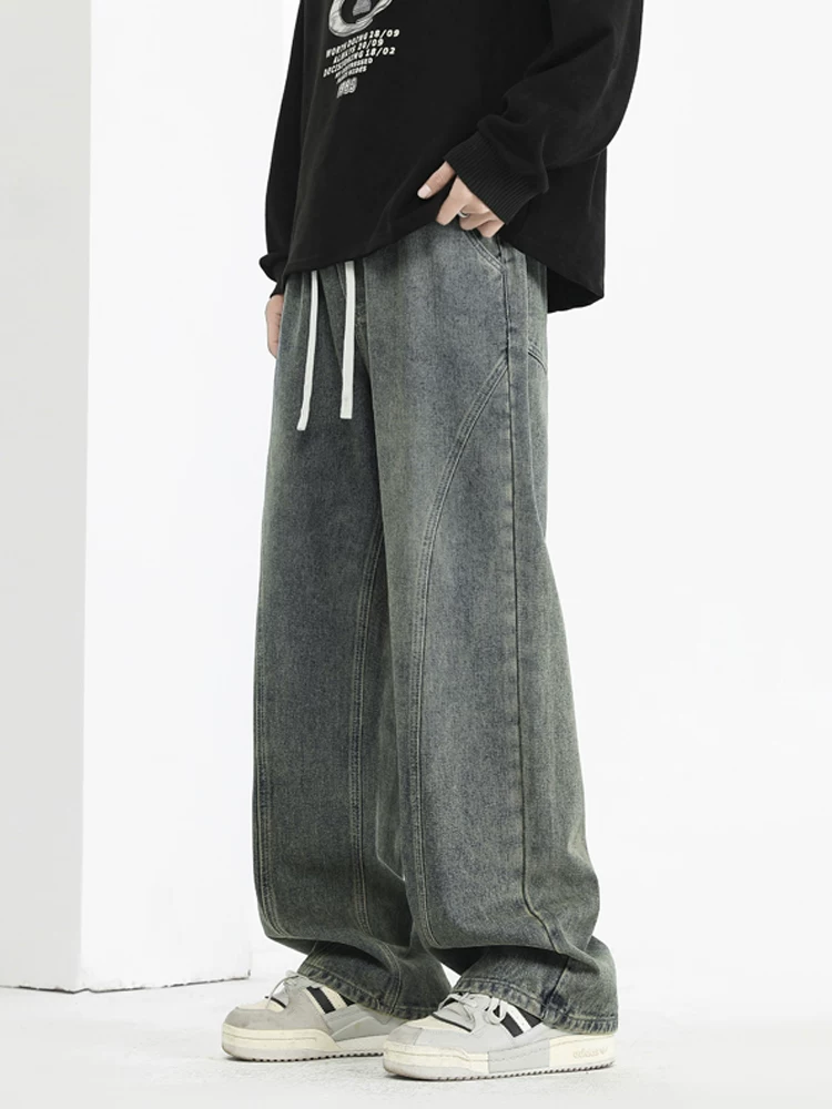 Quần jean ống đứng phong cách retro Mỹ của Jeanswest dành cho nam, mùa xuân thu, thương hiệu thời trang cao cấp, quần dài sành điệu.