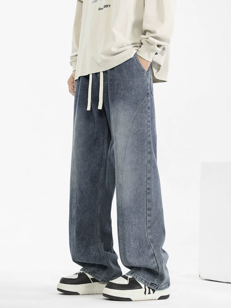 Quần jean ống đứng phong cách retro Mỹ của Jeanswest dành cho nam, mùa xuân thu, thương hiệu thời trang cao cấp, quần dài sành điệu.