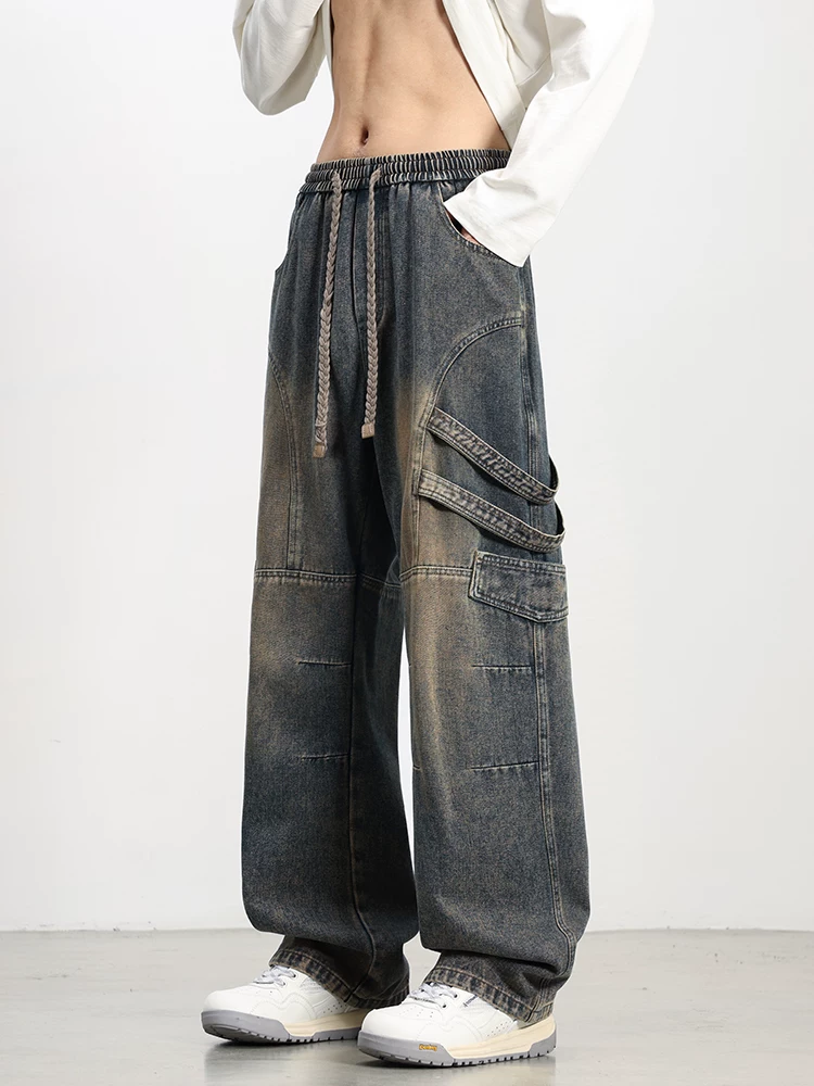 Quần jeans ống đứng kiểu Mỹ của Jeanswest dành cho nam, thương hiệu thời trang xuân thu, cảm giác cao cấp, ống rộng thoải mái, quần dài sành điệu.