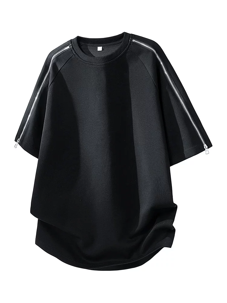 Áo thun tay raglan cổ tròn kiểu Mỹ của Jeanswest dành cho nam, áo thun ngắn tay cao cấp, rộng rãi, thoáng khí, phong cách thường ngày mùa xuân hè.