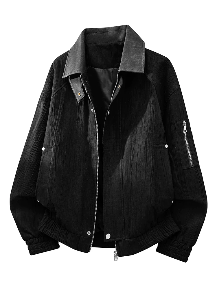 Áo khoác da lộn cao cấp phong cách Mỹ thời thượng của Jeanswest dành cho nam, áo khoác ngoài màu trơn hợp thời trang mùa xuân thu.