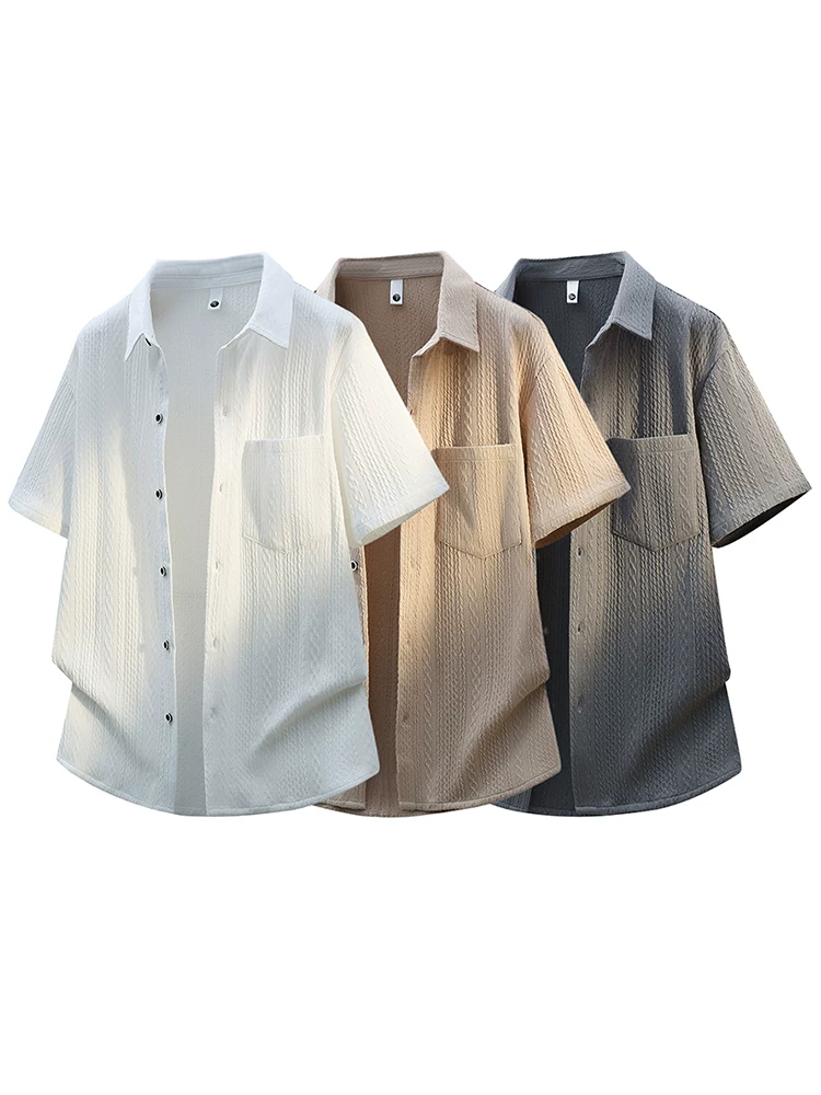 Áo cardigan cài nút kiểu Mỹ của Jeanswest dành cho nam, thương hiệu thời trang cao cấp mùa hè, áo ngắn tay rộng rãi và thoáng khí.