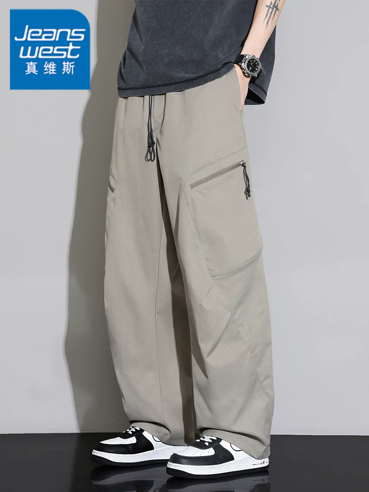 Quần công sở kiểu Mỹ Jeanswest dành cho nam, thương hiệu thời trang cao cấp mùa hè, quần dài rộng rãi thoải mái, phong cách cá tính.