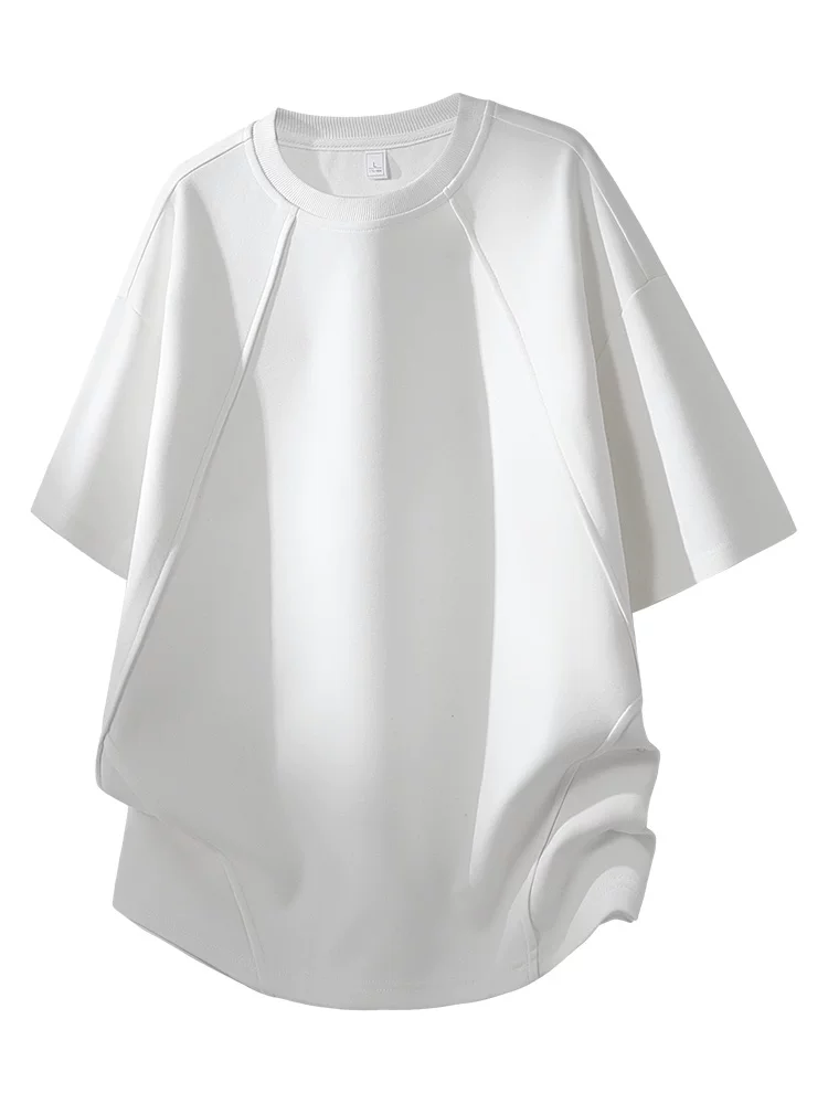Áo thun nam tay raglan cổ tròn phong cách Mỹ của Jeanswest, mùa xuân hè, dáng rộng, cao cấp, thoáng khí, tay ngắn.