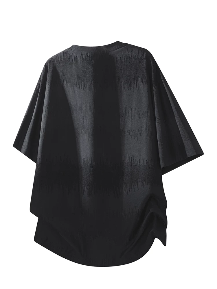 Áo thun cổ tròn in chữ phong cách Mỹ của Jeanswest dành cho nam, dáng rộng mùa hè, cảm giác cao cấp, thoáng khí, thân thiện với làn da.