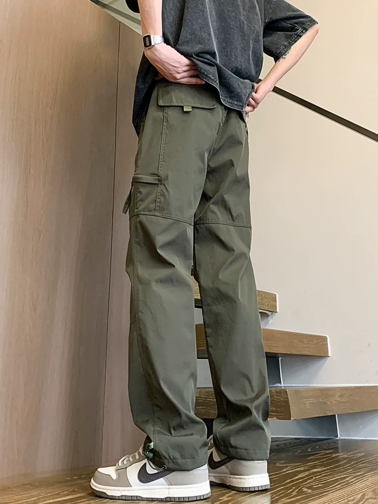 Quần âu nam Jeanswest kiểu Mỹ, màu trơn, phong cách thường ngày, mùa xuân thu 2025, kiểu dáng mới thời thượng, ống thẳng.