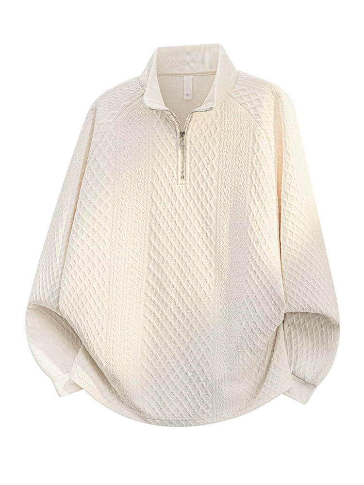Áo nỉ cổ đứng dáng rộng nửa khóa kéo của Jeanswest dành cho nam, thương hiệu thời trang xuân thu mang cảm giác cao cấp, phong cách và đa năng.