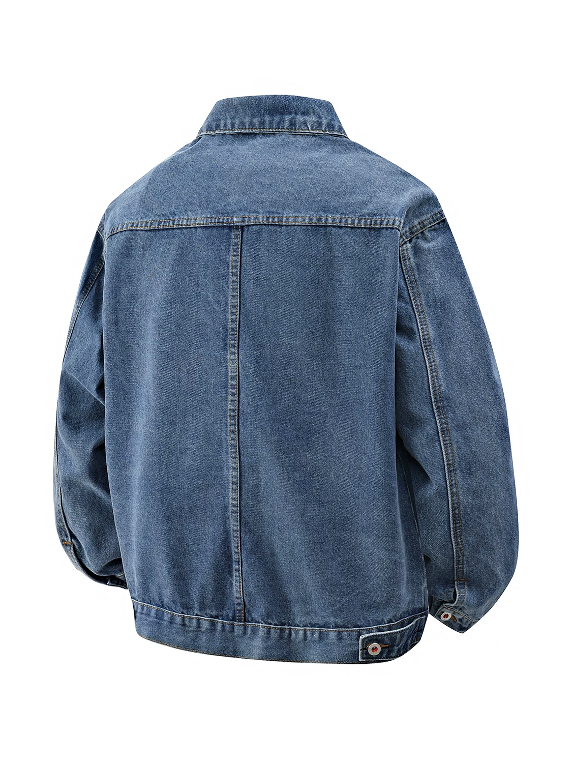 Áo khoác denim mới mùa xuân của Jeanswest dành cho nam, thương hiệu thời trang sành điệu, phong cách rộng rãi hợp thời trang, áo khoác thường ngày cổ điển mùa xuân thu.