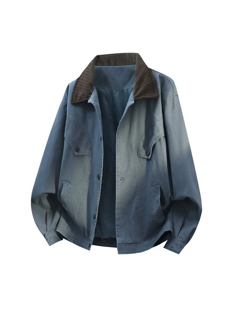 Áo khoác cổ điển 100% cotton kiểu Mỹ của Jeanswest dành cho nam, mùa xuân thu, thương hiệu thời trang cao cấp, áo khoác ngoài rộng rãi thoải mái.