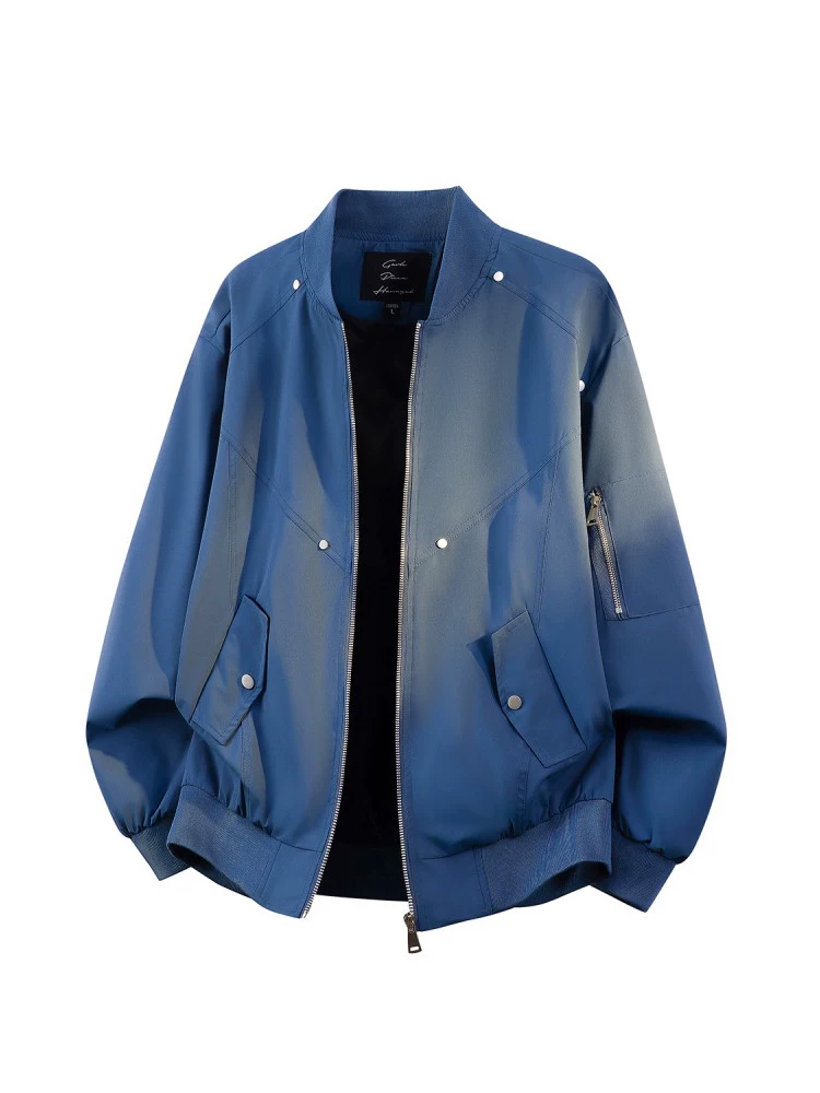Áo khoác nam kiểu Mỹ cổ bóng chày của Jeanswest, mẫu mới xuân thu 2026, thương hiệu thời thượng cao cấp, dáng rộng.
