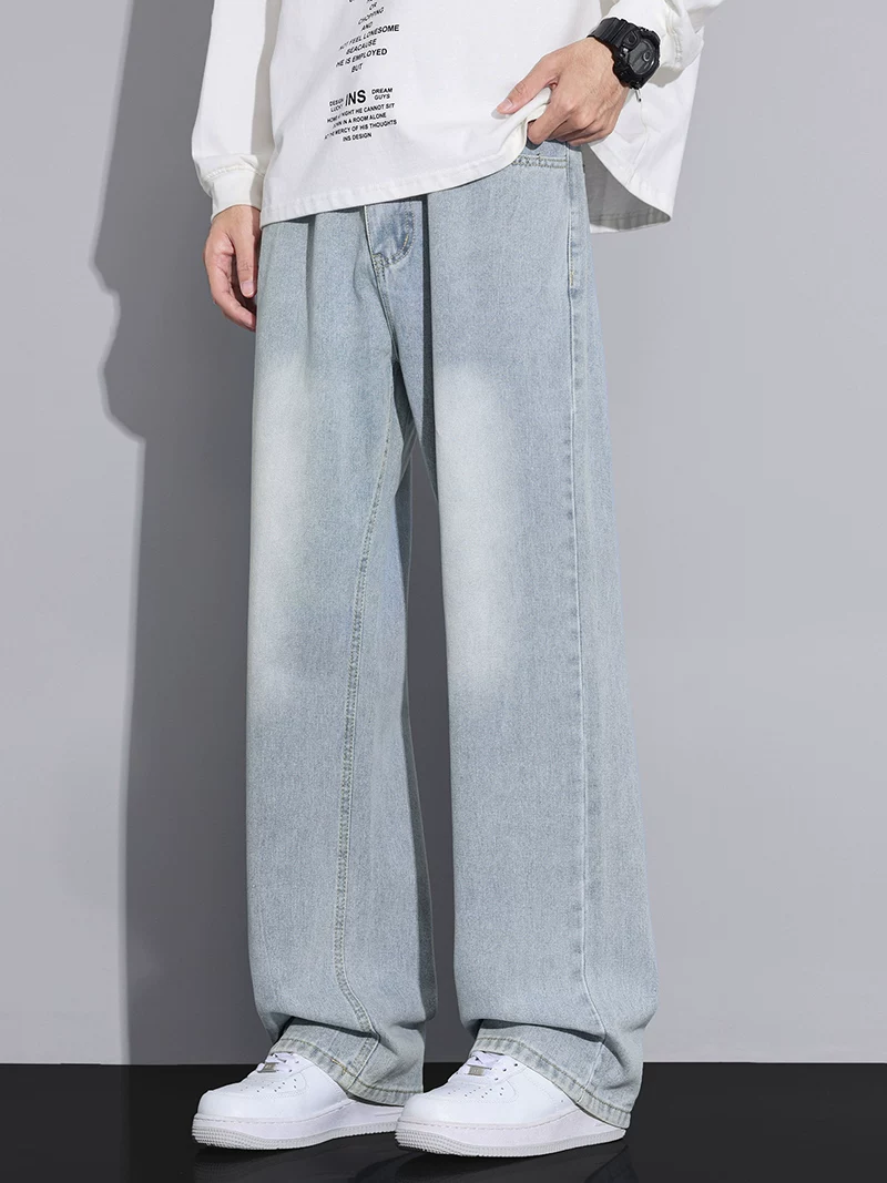 Quần jeans ống đứng nam Jeanswest phong cách đường phố Mỹ, chất liệu washed, xu hướng mới xuân thu 2026, thương hiệu thời trang cá tính, quần dài.