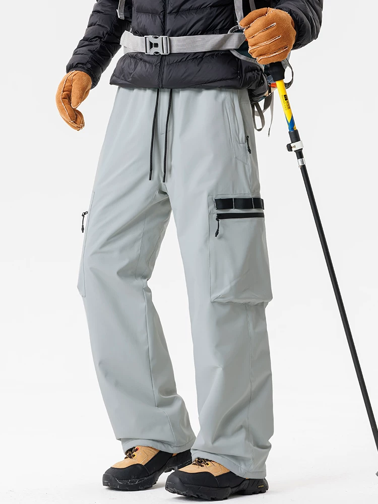 Quần cotton phong cách quần áo bảo hộ ngoài trời Jeanswest dành cho nam, quần thể thao trượt tuyết dày dặn giữ ấm mùa đông.