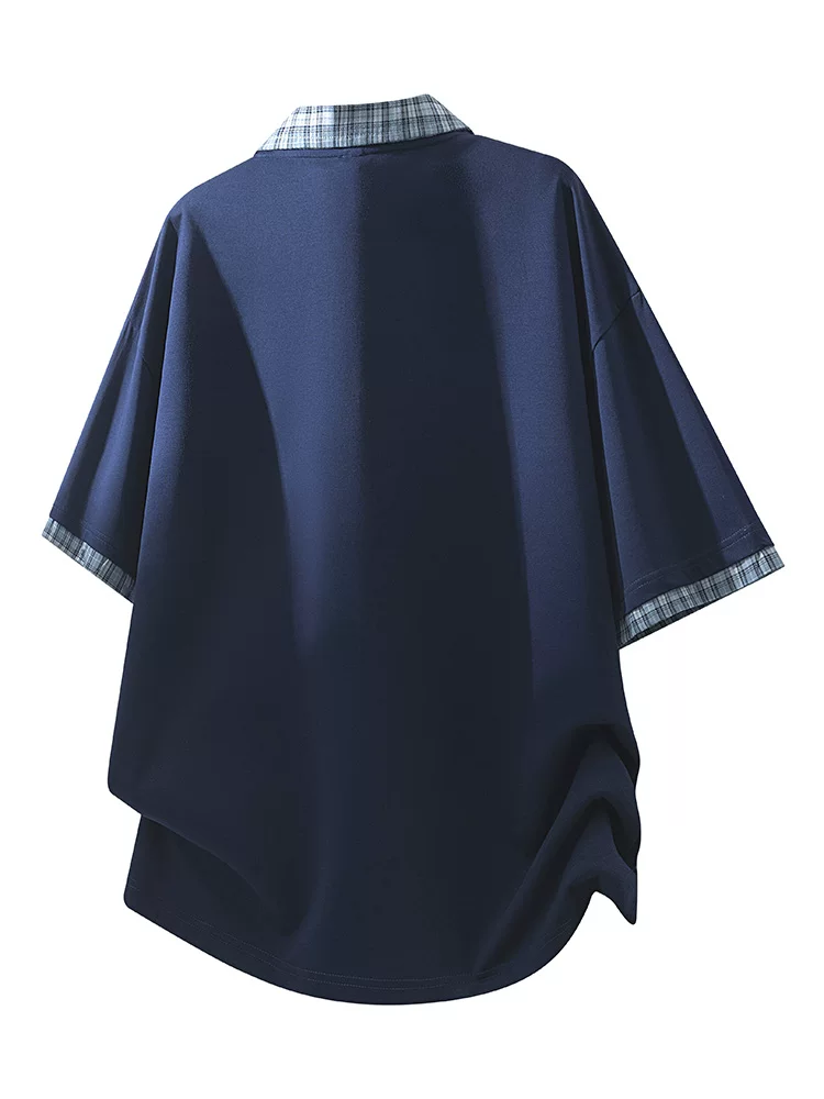 Áo thun polo kẻ sọc màu sắc phong cách Mỹ của Jeanswest dành cho nam, áo thun ngắn tay dáng rộng mát mẻ cao cấp mùa hè.