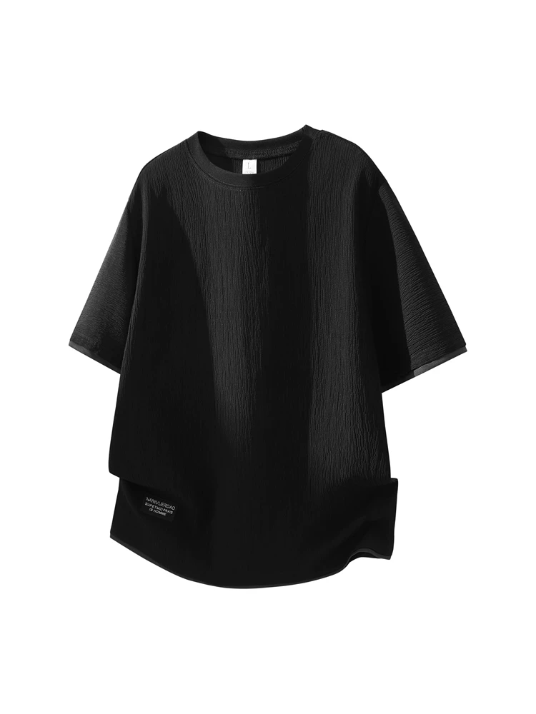 Áo thun cổ tròn dáng rộng thông thường của Jeanswest dành cho nam, áo thun ngắn tay thoáng khí mùa hè thân thiện với làn da, thương hiệu thời trang cao cấp, hợp thời trang.