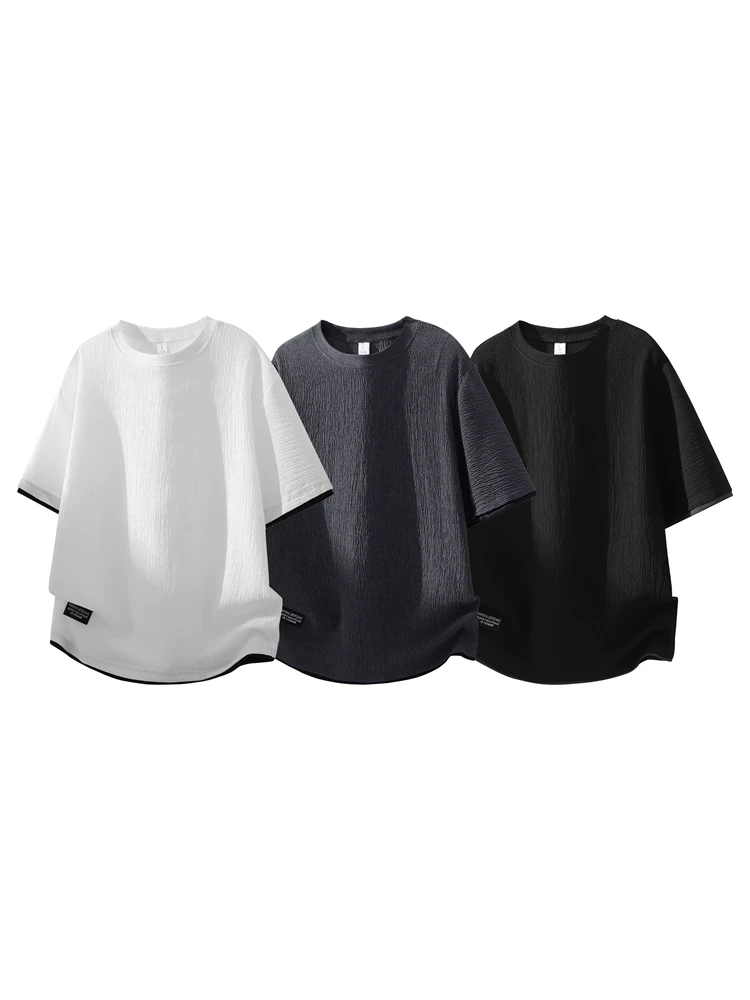 Áo thun cổ tròn dáng rộng thông thường của Jeanswest dành cho nam, áo thun ngắn tay thoáng khí mùa hè thân thiện với làn da, thương hiệu thời trang cao cấp, hợp thời trang.