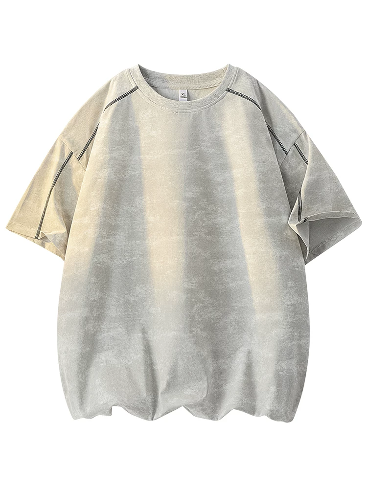 Áo thun cổ tròn chất liệu lụa băng thời trang phong cách Mỹ của thương hiệu Jeanswest dành cho nam, cảm giác cao cấp mùa hè, dáng rộng, thoáng khí, thân thiện với làn da, áo ngắn tay.