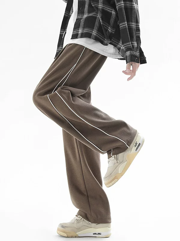 Quần jeanswest ống rộng phong cách retro Mỹ dành cho nam, quần dài dáng rộng thoải mái, thương hiệu thời trang cao cấp mùa thu đông.