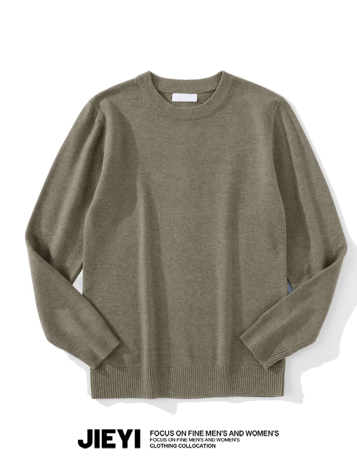 Áo len nam JIEYI thu đông 2025 kiểu dáng ôm body, ấm áp, phong cách retro thời thượng, phong cách Hàn Quốc, cổ tròn, chất liệu dệt kim