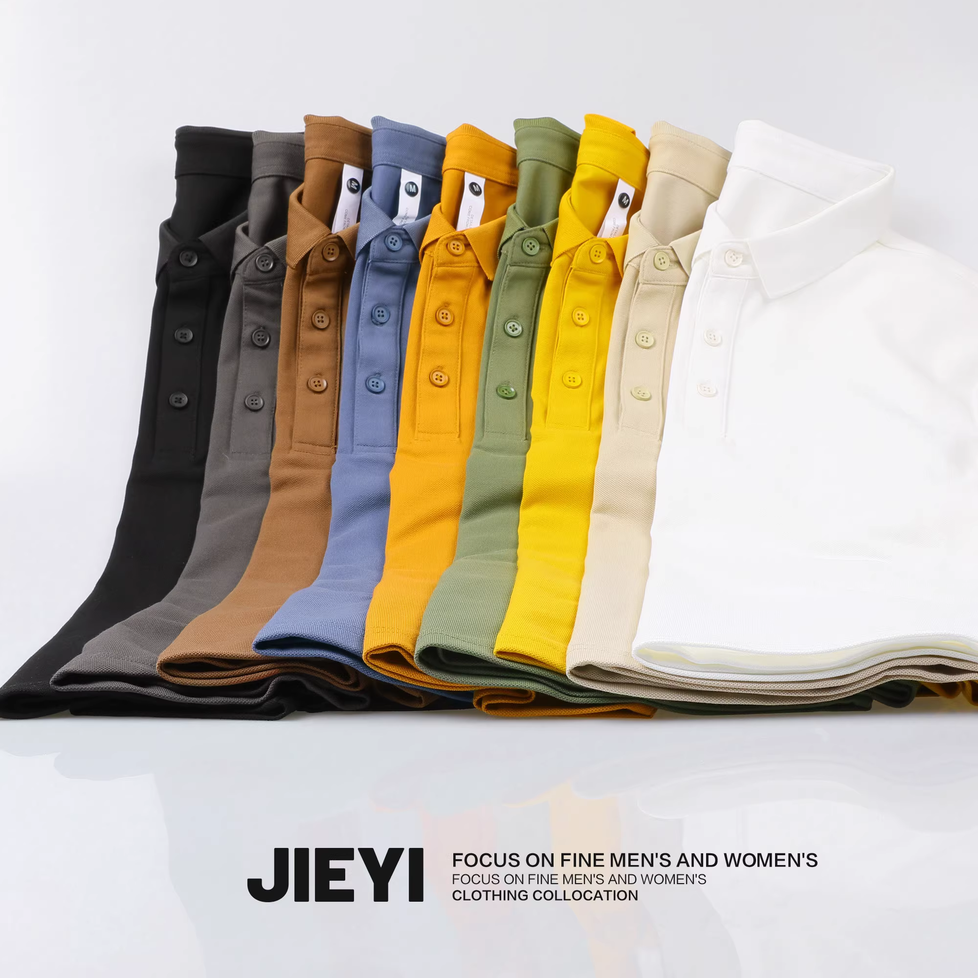 Áo polo cotton chất liệu washed màu trơn kiểu dáng Hàn Quốc ôm body thời trang năm 2025, áo thun nam đa năng tay ngắn