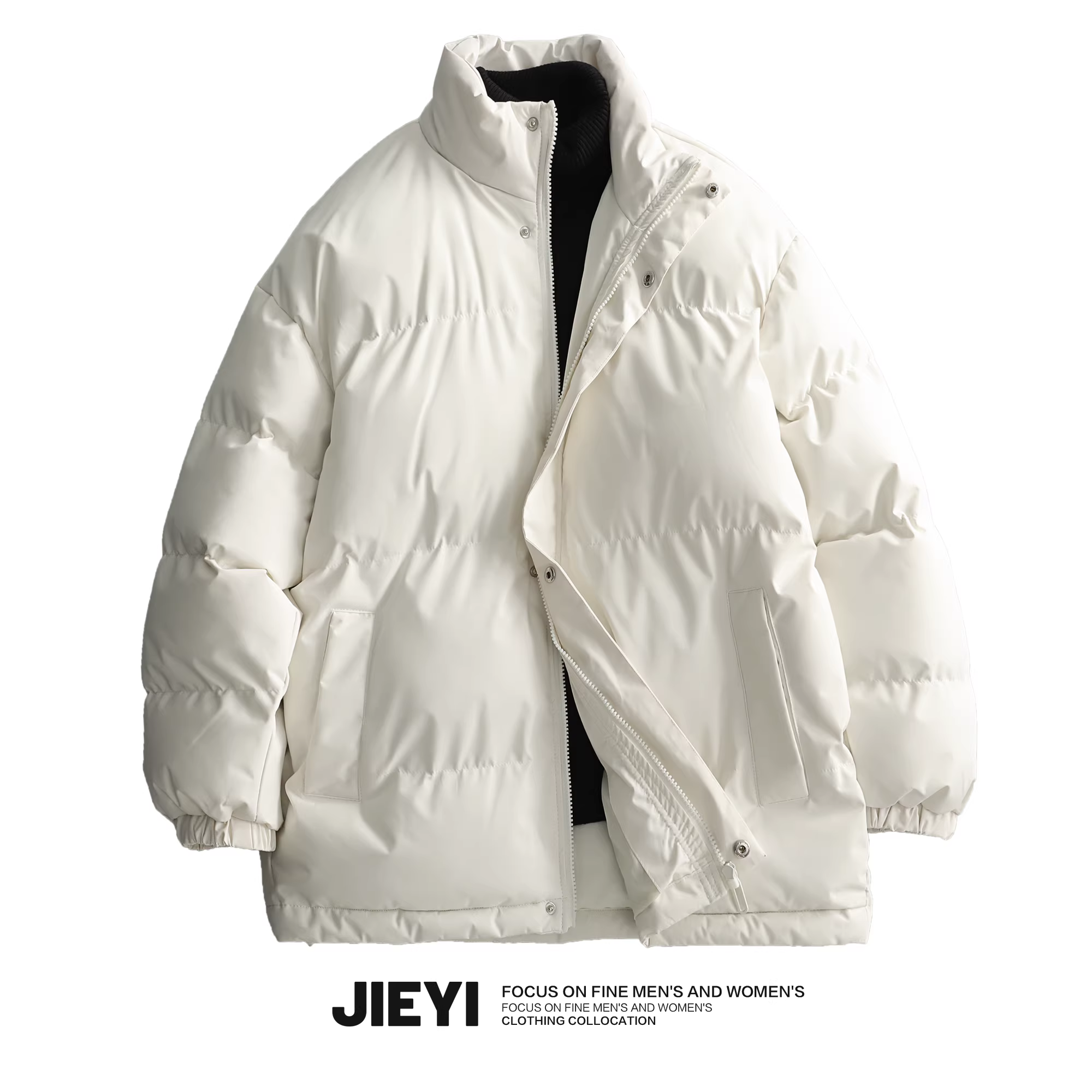 Áo khoác cotton trẻ trung, thời trang JIEYI, cổ đứng, ấm áp và chống gió, kiểu dáng mùa đông mới dành cho bé trai.