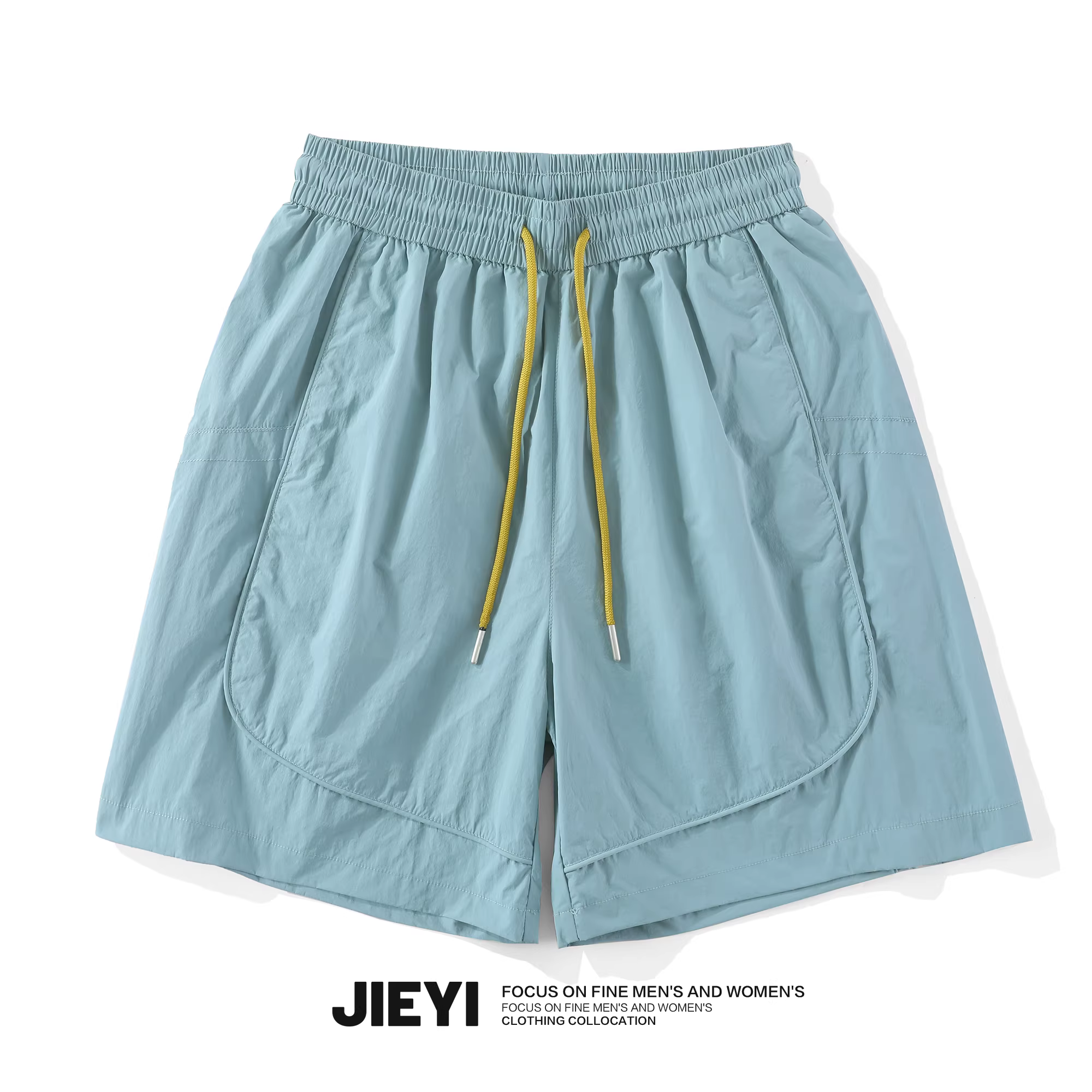 JIEYI Nhiều màu sắc hợp thời trang】Quần short thể thao thông thường dành cho nam, Quần short lính dù màu trơn đơn giản, nhanh khô