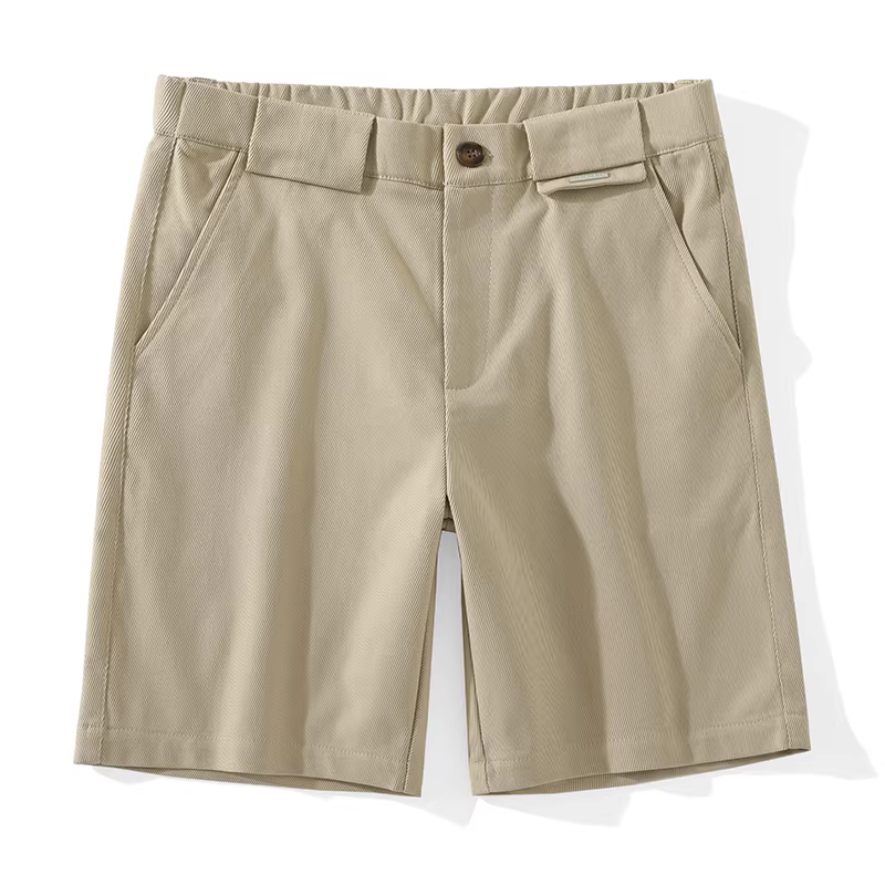 JIEYI Nhiều màu】Quần short nam kiểu Pháp thời thượng với đường may ba chiều, quần dài vừa phải kiểu dáng ôm sát, thẳng, mới dành cho mùa hè