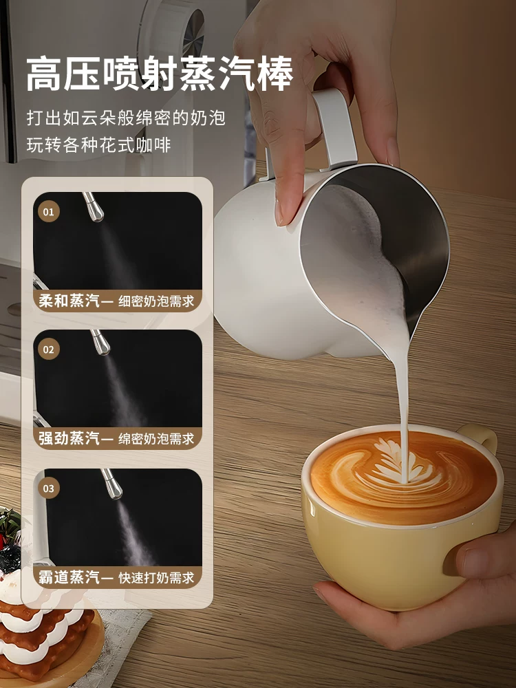 Máy pha cà phê Ý Mongdio máy xay điện sử dụng tại nhà nhỏ chiết xuất hơi nước áp suất cao bán tự động