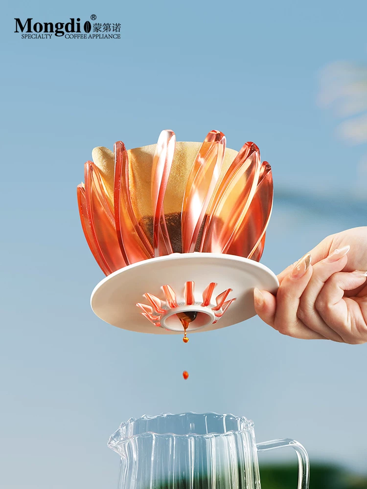 Cốc lọc cà phê Mongdio V60 phễu lọc cà phê pha bằng tay loại nhỏ giọt bột cà phê lọc dụng cụ pha cà phê
