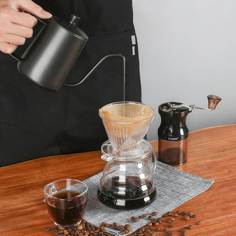 Bộ lọc cà phê Mongdio Bộ lọc cà phê pha bằng tay Bộ lọc cà phê bằng gốm sứ gia dụng hình quạt nhỏ giọt Bộ lọc pha cà phê bằng tay
