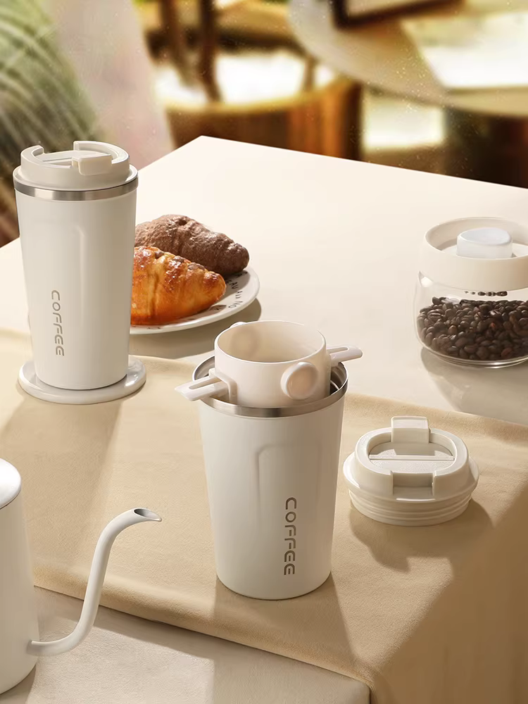 Bộ cốc pha cà phê thủ công, cốc lọc cà phê di động, bộ lọc cà phê bằng thép không gỉ, lưới lọc, bộ chiết xuất cốc di động