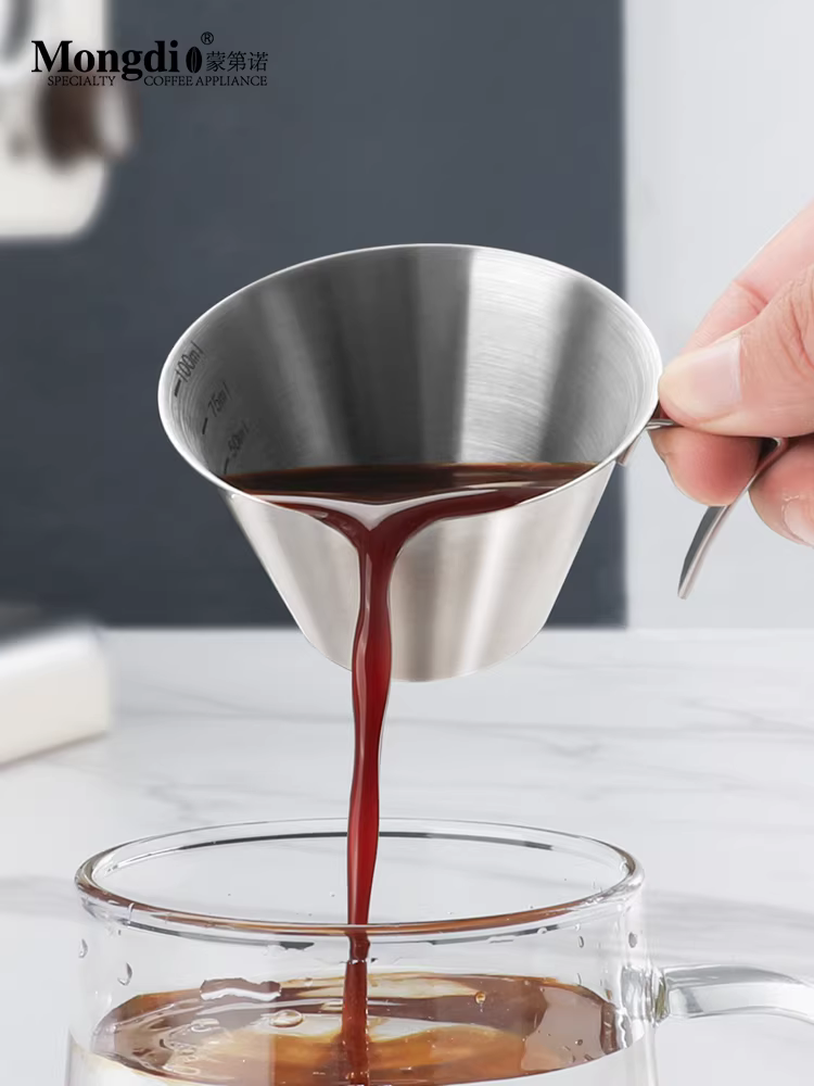 Cốc chiết xuất cà phê Mongdio cốc đo cà phê bằng thép không gỉ cốc cà phê espresso máy pha cà phê cốc đo chất lỏng cốc ounce