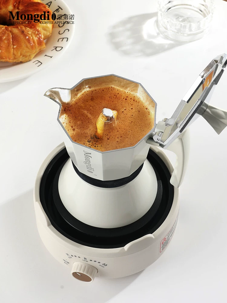 Bộ ấm pha cà phê Mongdio Moka hộp quà tặng máy pha cà phê tại nhà dụng cụ pha cà phê espresso quà tặng sinh nhật