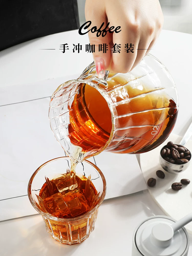 Bộ pha cà phê Pour-over Mongdio V60, cốc lọc, ấm chia cà phê, ấm pha cà phê, cốc Pour-over, bộ pha cà phê Pour-over