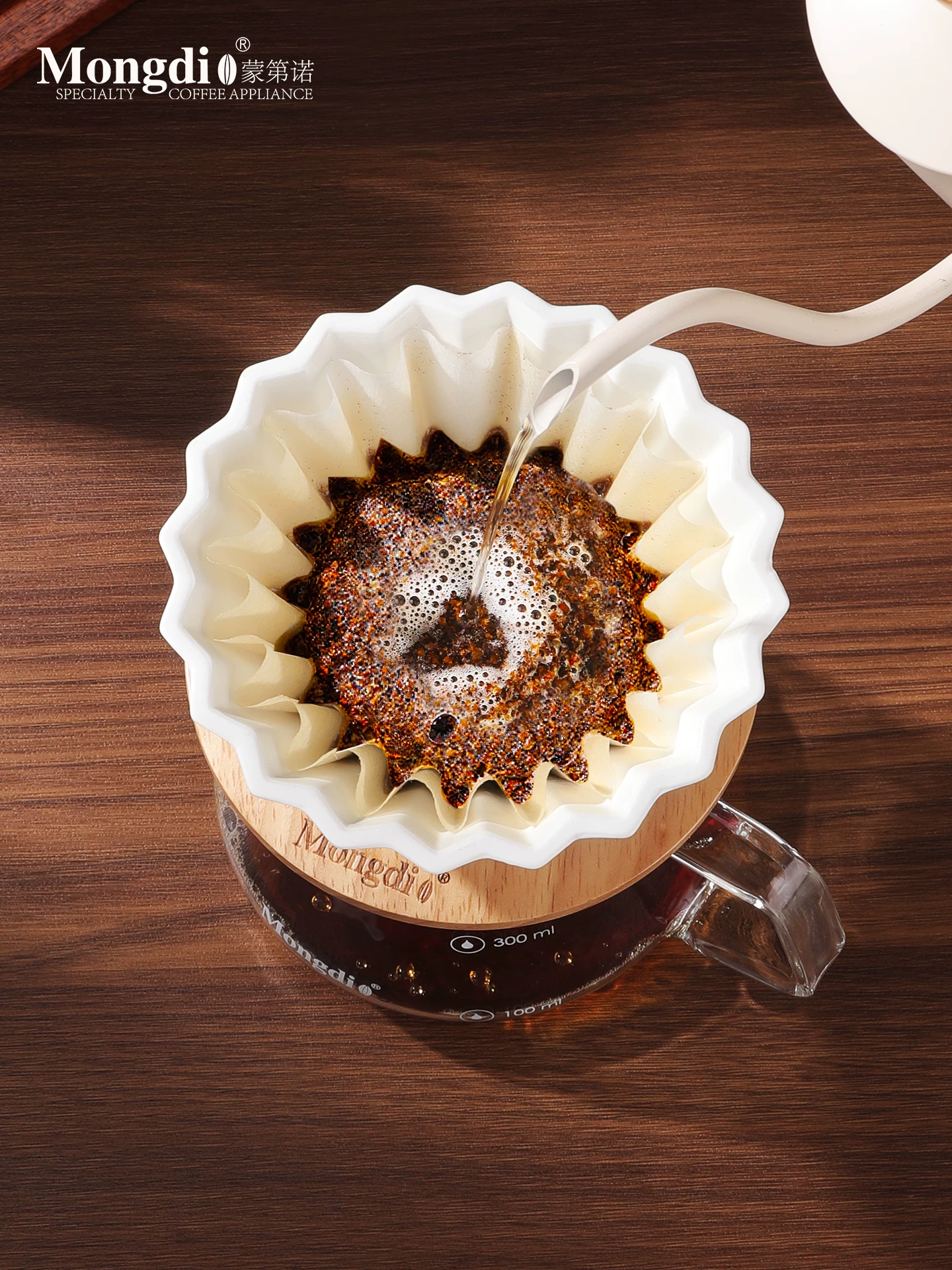 Giấy lọc cà phê Mongdio giấy lọc hình bánh giấy lọc hình bát giấy lọc cà phê pha bằng tay giấy lọc nhỏ giọt V60 giấy lọc cà phê