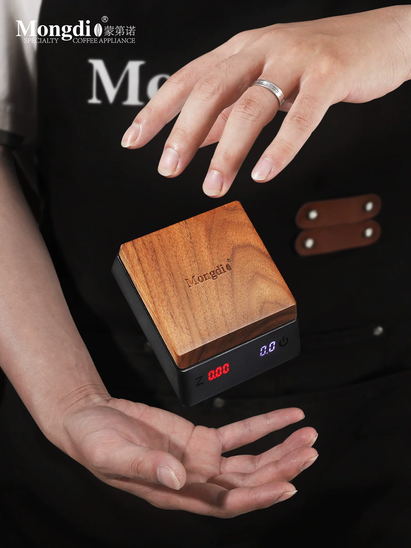 Cân kỹ thuật số cà phê Mongdio, cân cà phê espresso, cân kỹ thuật số đặc biệt dành cho cà phê pha thủ công, cân cà phê thông minh mini