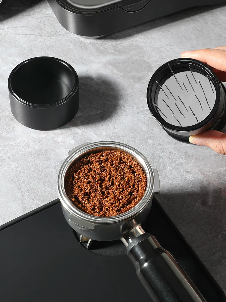 Nhà phân phối bột cà phê Mongdio, máy phân phối bột dạng kim xoay có thể điều chỉnh, phân tán các cục và bột.