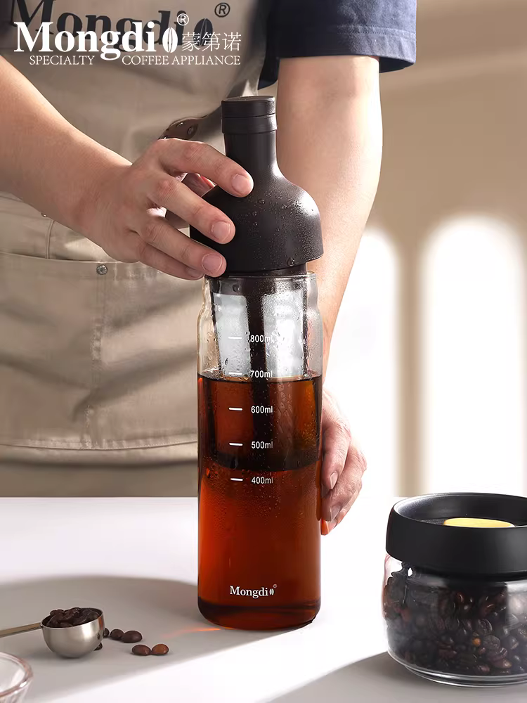 Bình pha cà phê lạnh Mongdio, bình pha cà phê lạnh dung tích lớn, bình pha cà phê lạnh bằng thủy tinh, bình pha cà phê lạnh, cốc pha cà phê lạnh, ấm trà