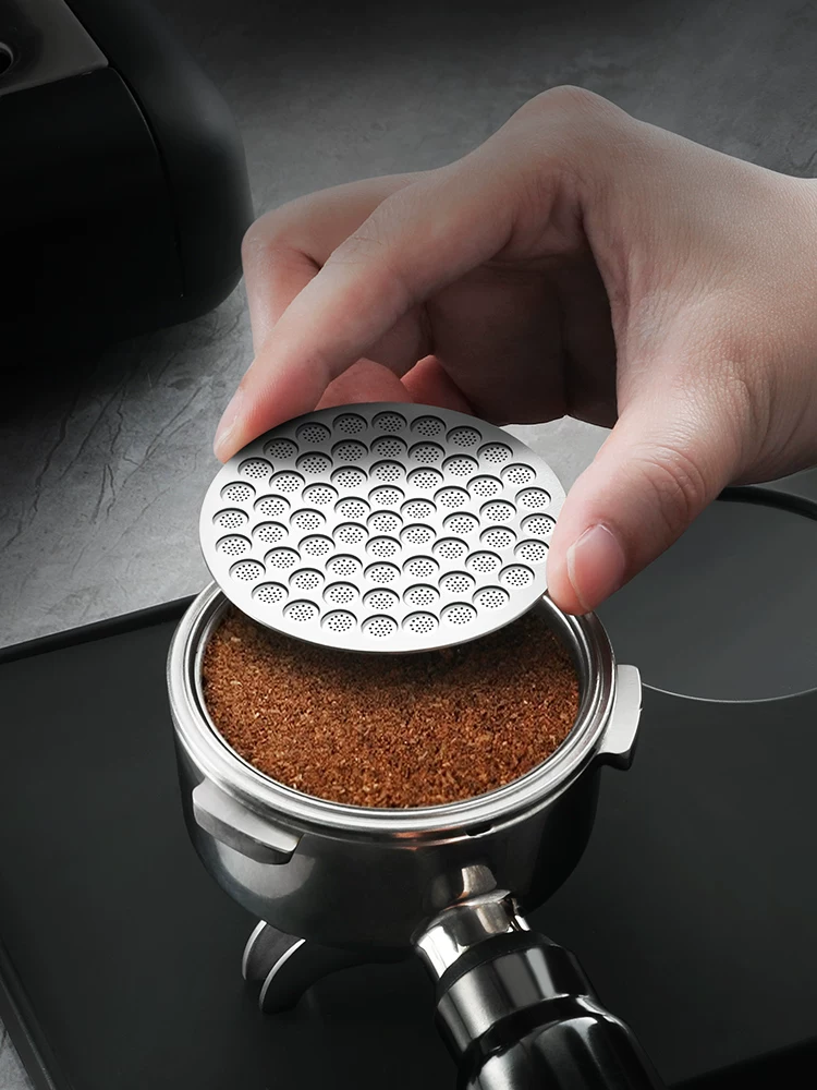 Mongdio phụ lưới phân phối nước giấy lọc cà phê thép không gỉ tấm thiêu kết phụ kiện máy pha cà phê espresso 51/58mm