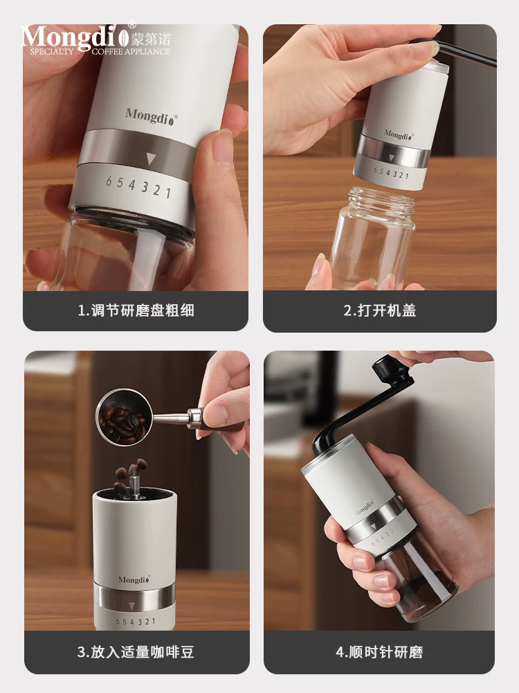 Máy xay cà phê cầm tay Mongdio Máy pha cà phê thủ công Máy xay hạt cà phê Máy xay cà phê cầm tay để xay hạt cà phê