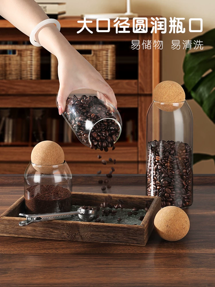 Hũ đựng cà phê Mongdio, hũ thủy tinh đựng bột cà phê đặc biệt, hũ trà, chai trưng bày bảo quản