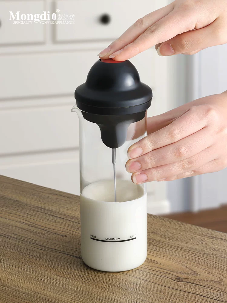 Máy tạo bọt sữa điện Mongdio, máy tạo bọt sữa tự động, máy tạo bọt sữa cà phê, cốc sữa