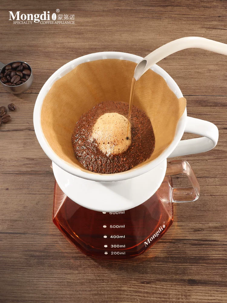 Bộ lọc cà phê Pour-over Mongdio V60, phễu lọc gốm, ấm chia cà phê, bộ pha cà phê Pour-over