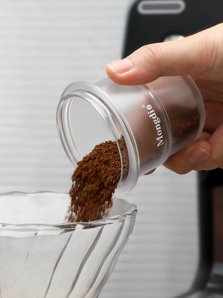 Cốc đựng bột cà phê Mongdio, cốc đựng bột máy pha cà phê, cốc đựng hạt cà phê 51/58mm, cốc đựng hương thơm trong suốt, dụng cụ thu bột cà phê