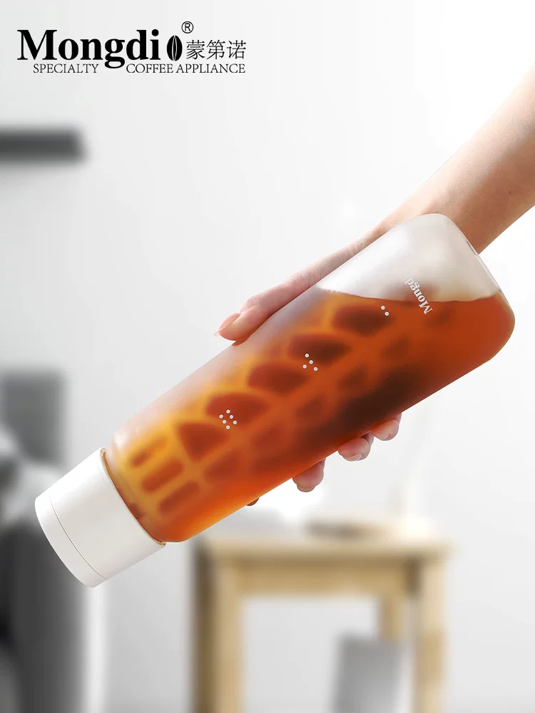 Bình pha cà phê lạnh Mongdio dung tích lớn, cốc pha cà phê lạnh bằng thủy tinh, bình pha cà phê lạnh, bình giữ đá pha cà phê lạnh