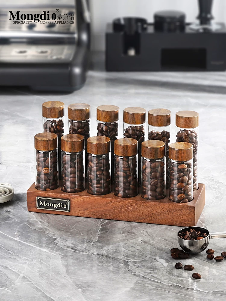 Bình đựng hạt cà phê Mongdio, lọ đựng hạt cà phê kín, lọ đựng, hộp đựng, giá trưng bày, hộp đựng