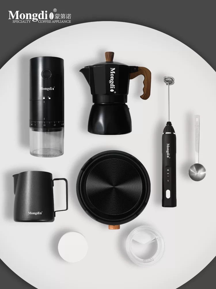 Bộ máy pha cà phê van đôi Mongdio Moka pot máy pha cà phê espresso tại nhà thiết bị pha cà phê thủ công