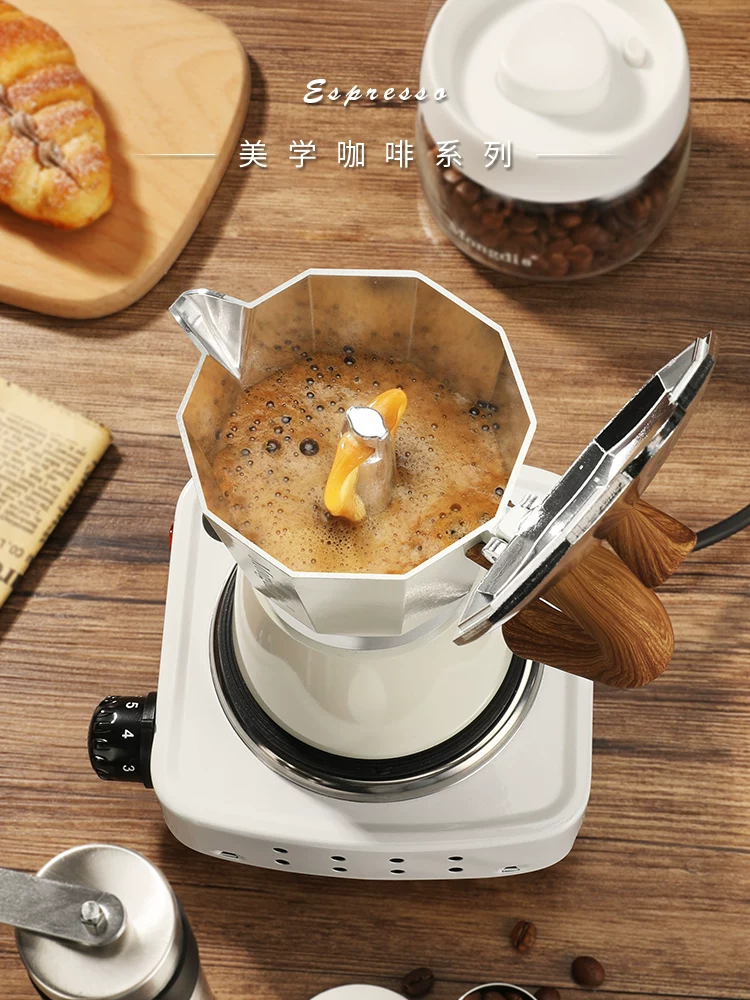 Bộ hộp quà tặng Moka pot Mongdio máy pha cà phê tại nhà máy pha cà phê espresso thủ công máy xay cầm tay