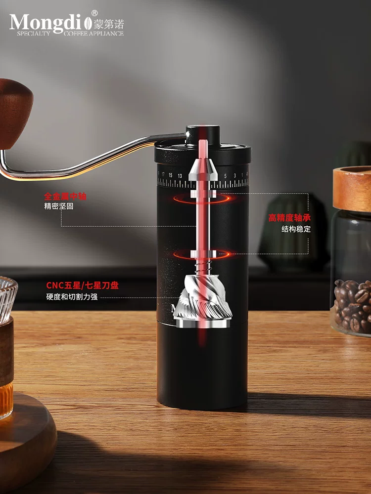 Máy xay cà phê quay tay Mongdio Máy xay cà phê thủ công Máy xay cà phê quay tay Máy xay cà phê hạt cà phê